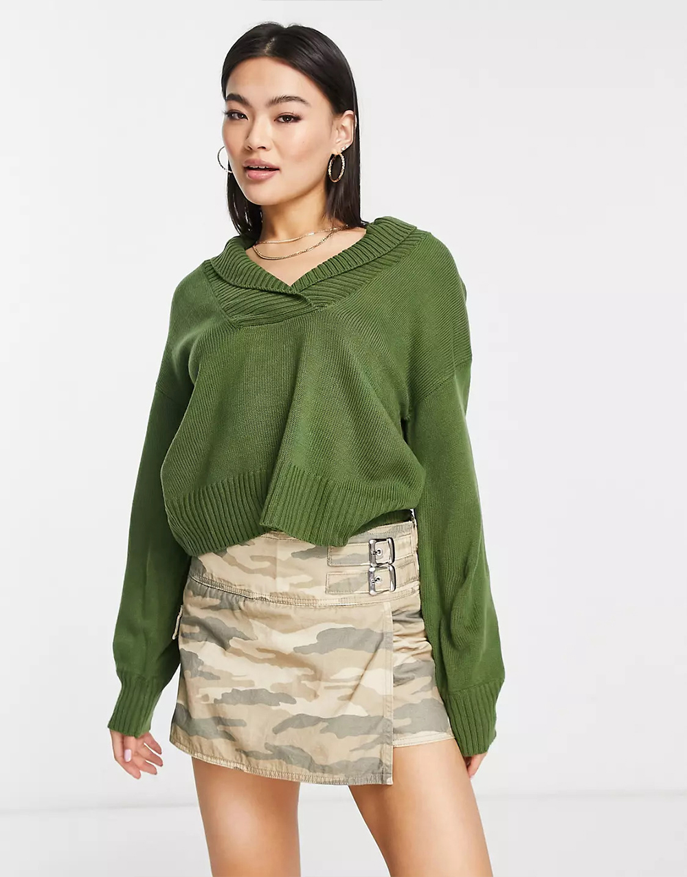 Women's Long Sleeve Dress in Red - Image 4