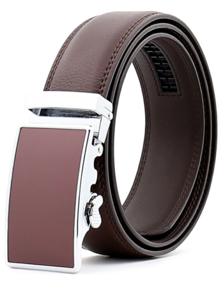 Amedeo Exclusive Men's Brown Belt Brown Buckle Leather - Amedeo Exclusive