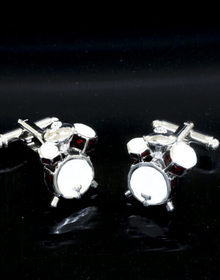 Men's Stainless Steel Drum Sets Cufflinks with Box - Amedeo Exclusive