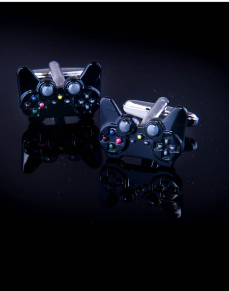 Men's Stainless Steel Controllers Cufflinks with Box - Amedeo Exclusive