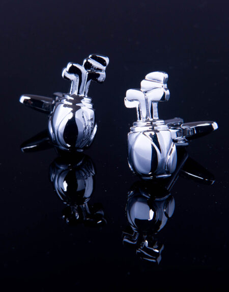 Men's Stainless Steel Golf Cufflinks with Box - Amedeo Exclusive