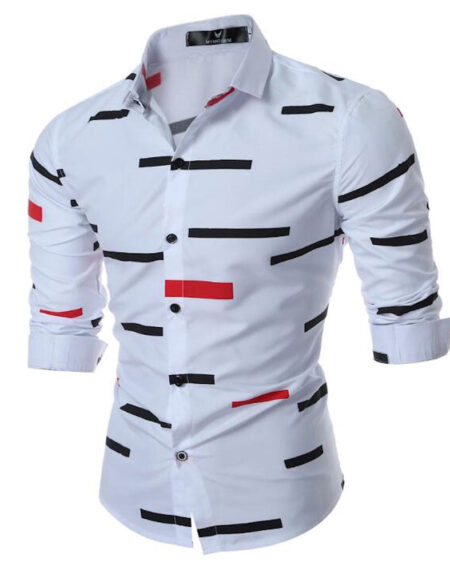 Men's Button down Tailor Fit Soft 100% Cotton Short Sleeve Dress Shirt White casual And Formal - Amedeo Exclusive