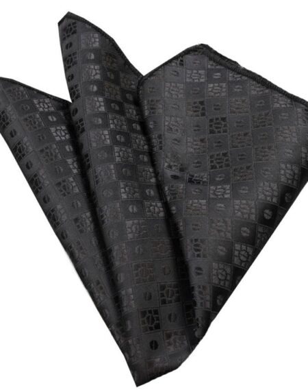 Men's Brown Knitted Pocket Square Hanky Handkerchief - Amedeo Exclusive