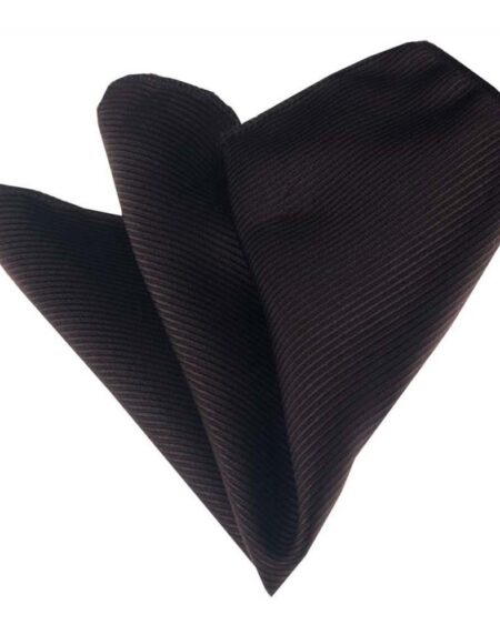 Men's Brown Pocket Square Hanky Handkerchief - Amedeo Exclusive