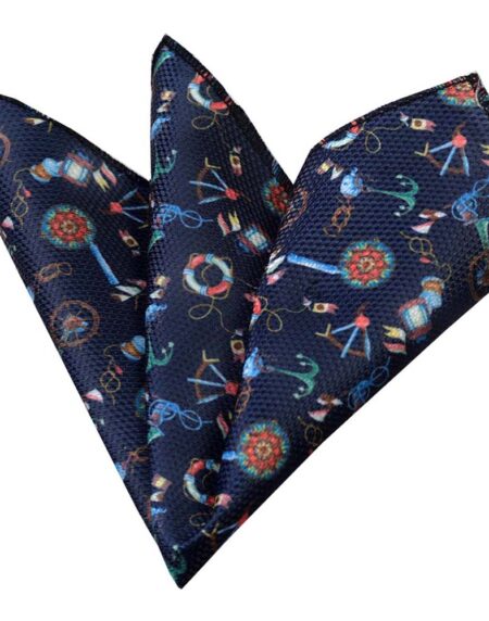 Men'smulti color funky style Pocket Square Hanky Handkerchief - Amedeo Exclusive