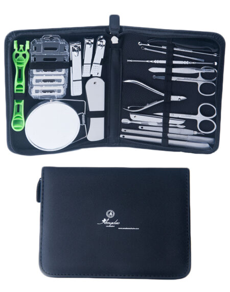 Unisex Stainless Steel 20 Piece Manicure & Pedicure Set - Amedeo Exclusive