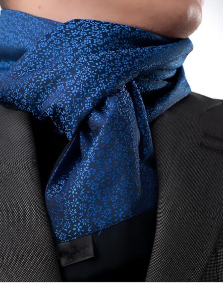 Unisex Blue Soft Fashion Dress Scarves - Amedeo Exclusive