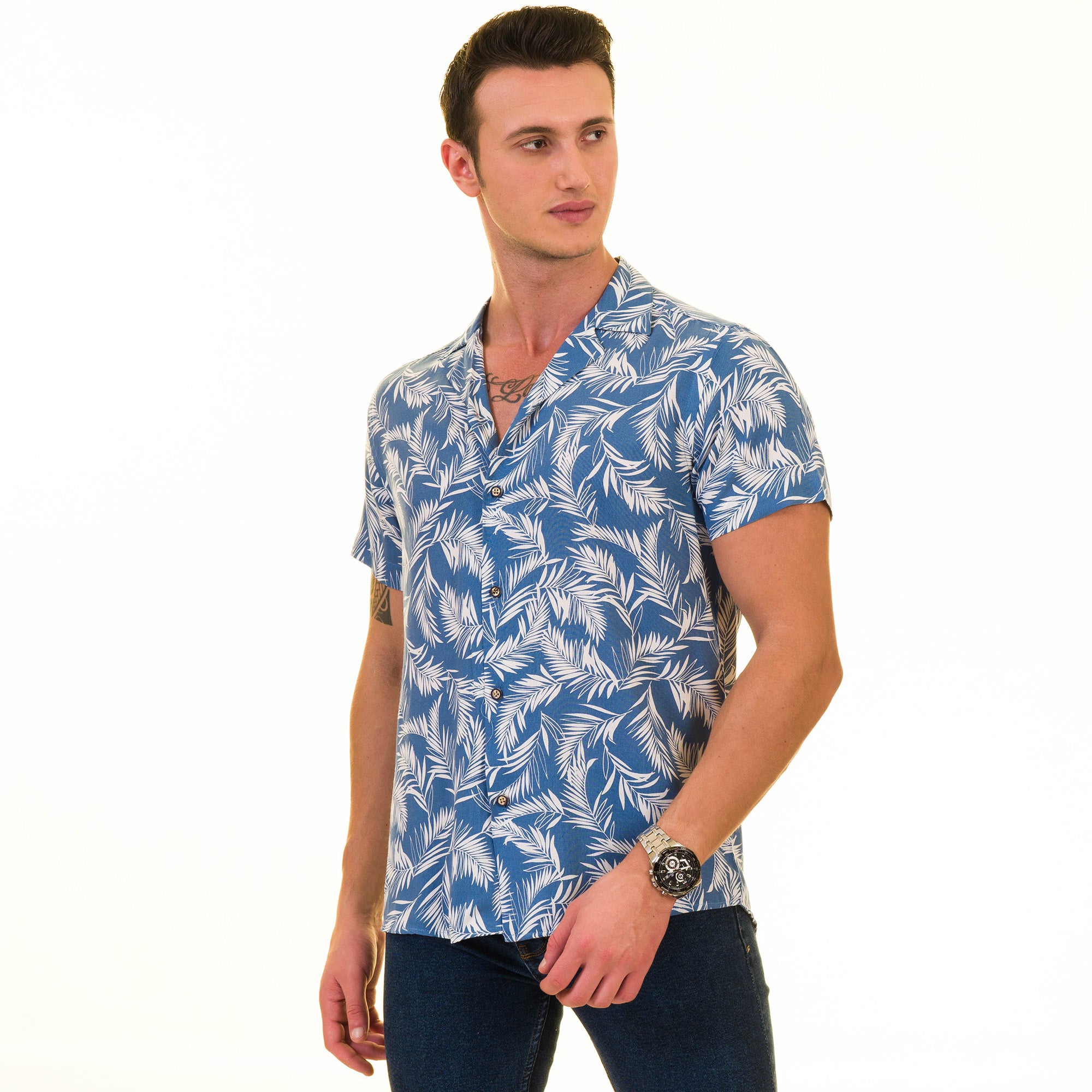 Multi-Color European Made Hawaiian Summer Shirt for Men – Premium Quality - Image 4
