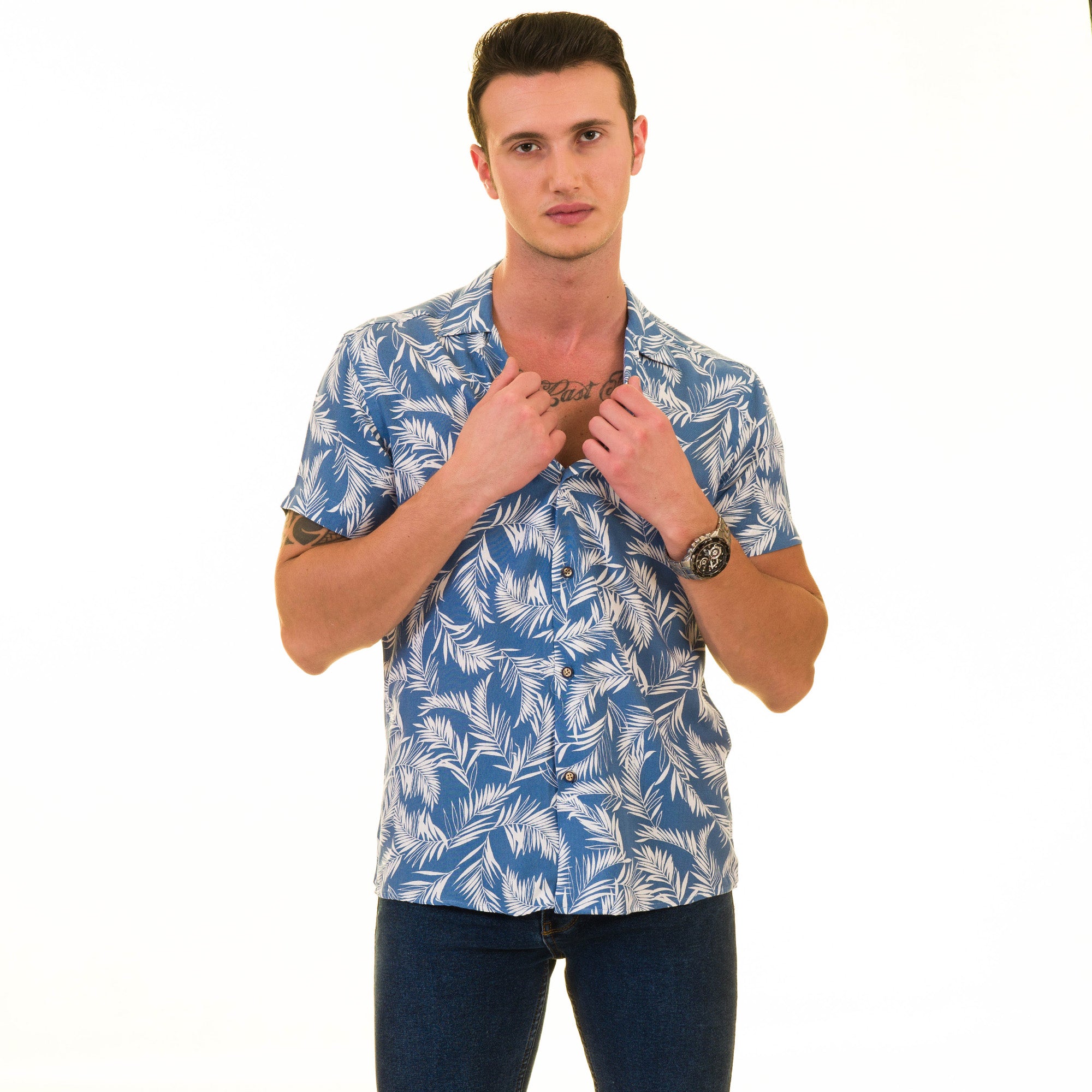 Multi-Color European Made Hawaiian Summer Shirt for Men – Premium Quality - Image 3