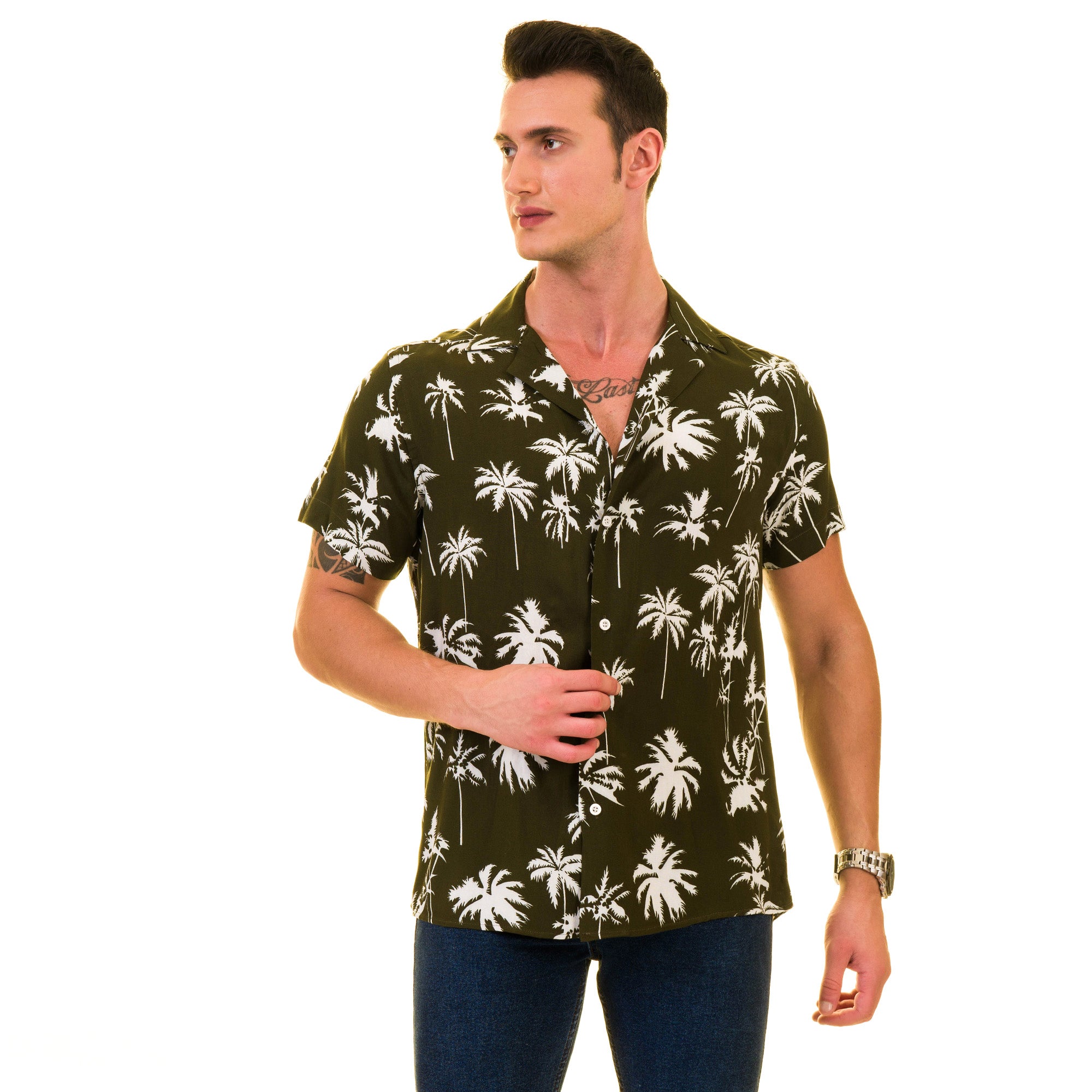 Multi-Color European Made Hawaiian Summer Shirt for Men – Premium Designer - Image 3