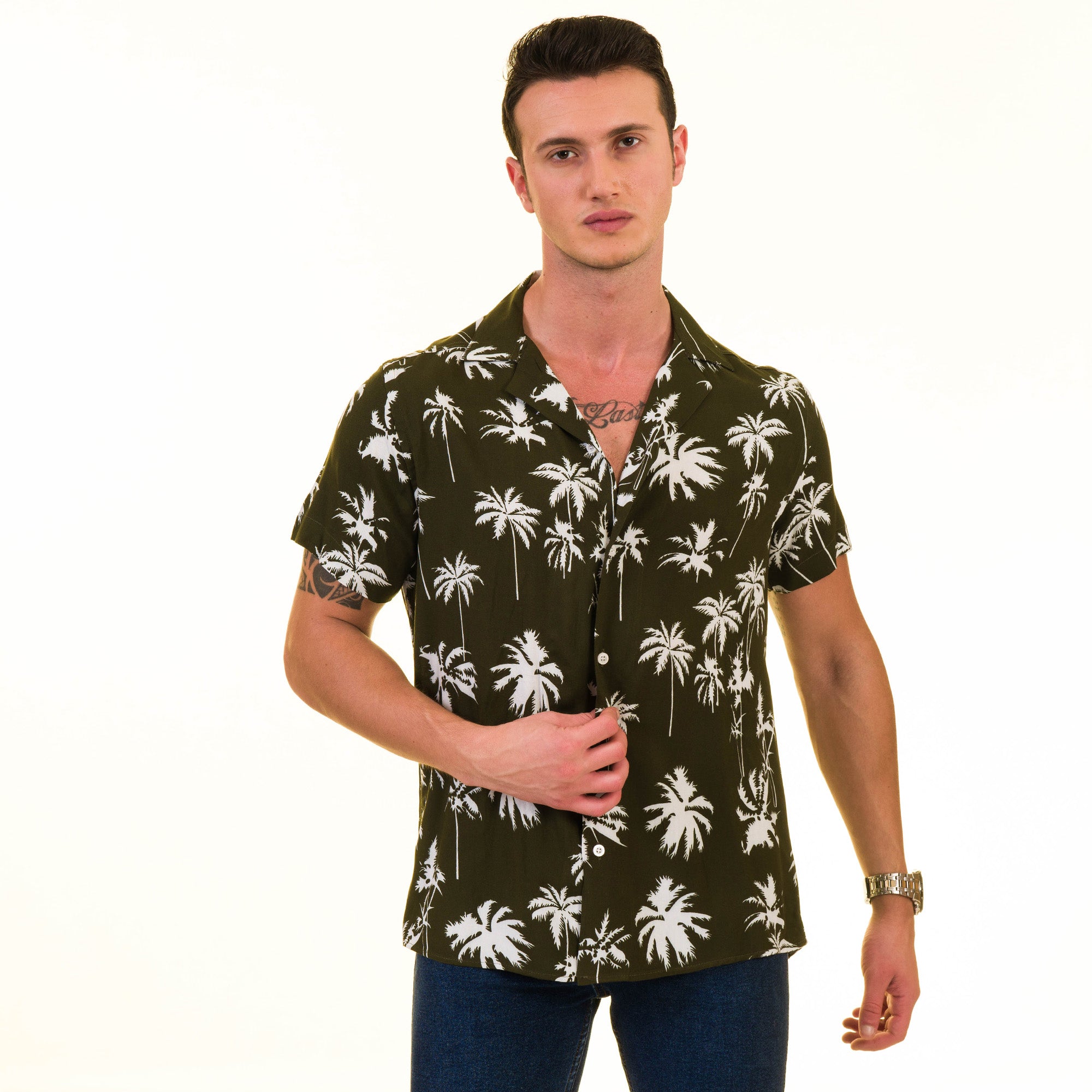 Multi-Color European Made Hawaiian Summer Shirt for Men – Premium Designer - Image 4