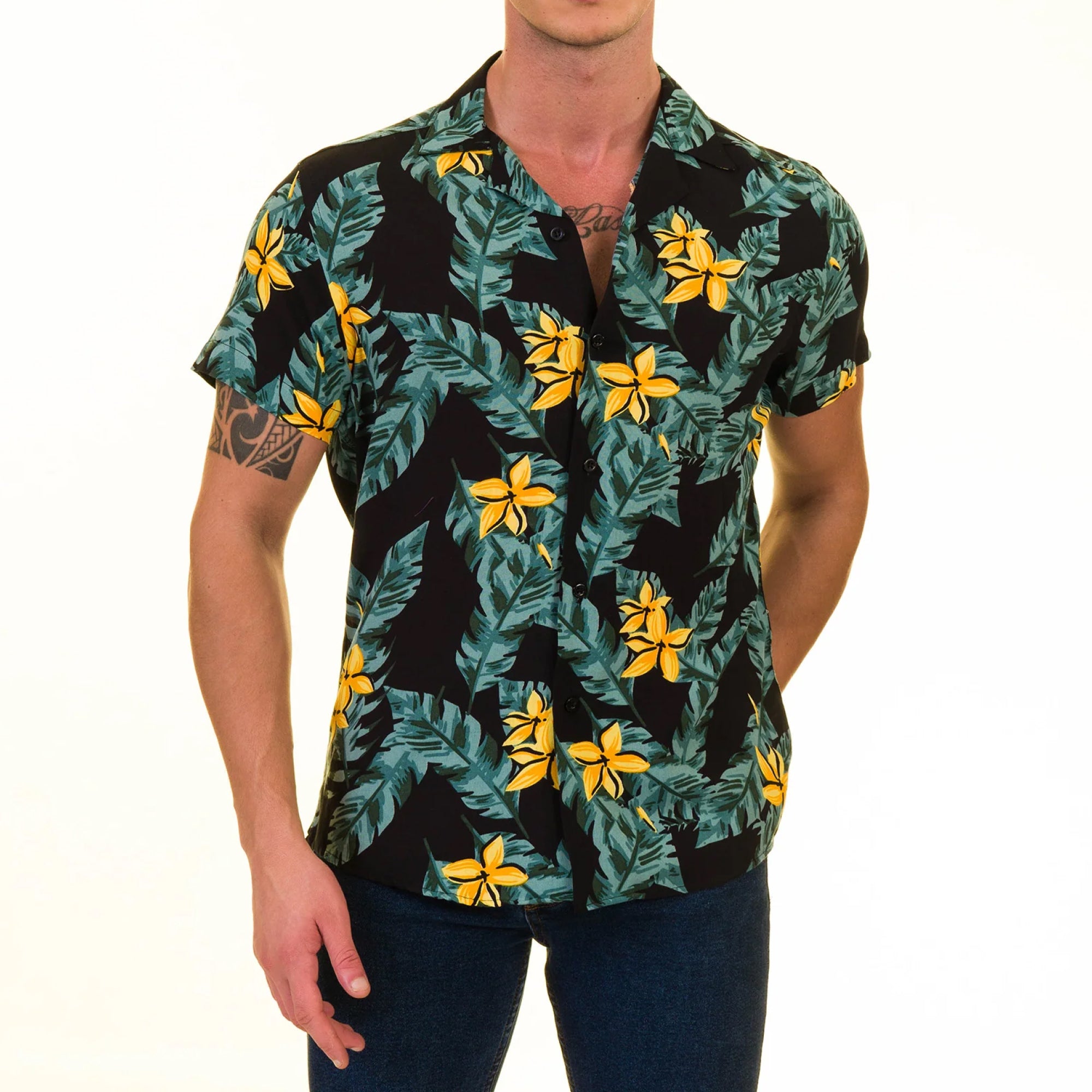 Men’s Multi-Color Hawaiian Summer Shirt - European Made & Designed