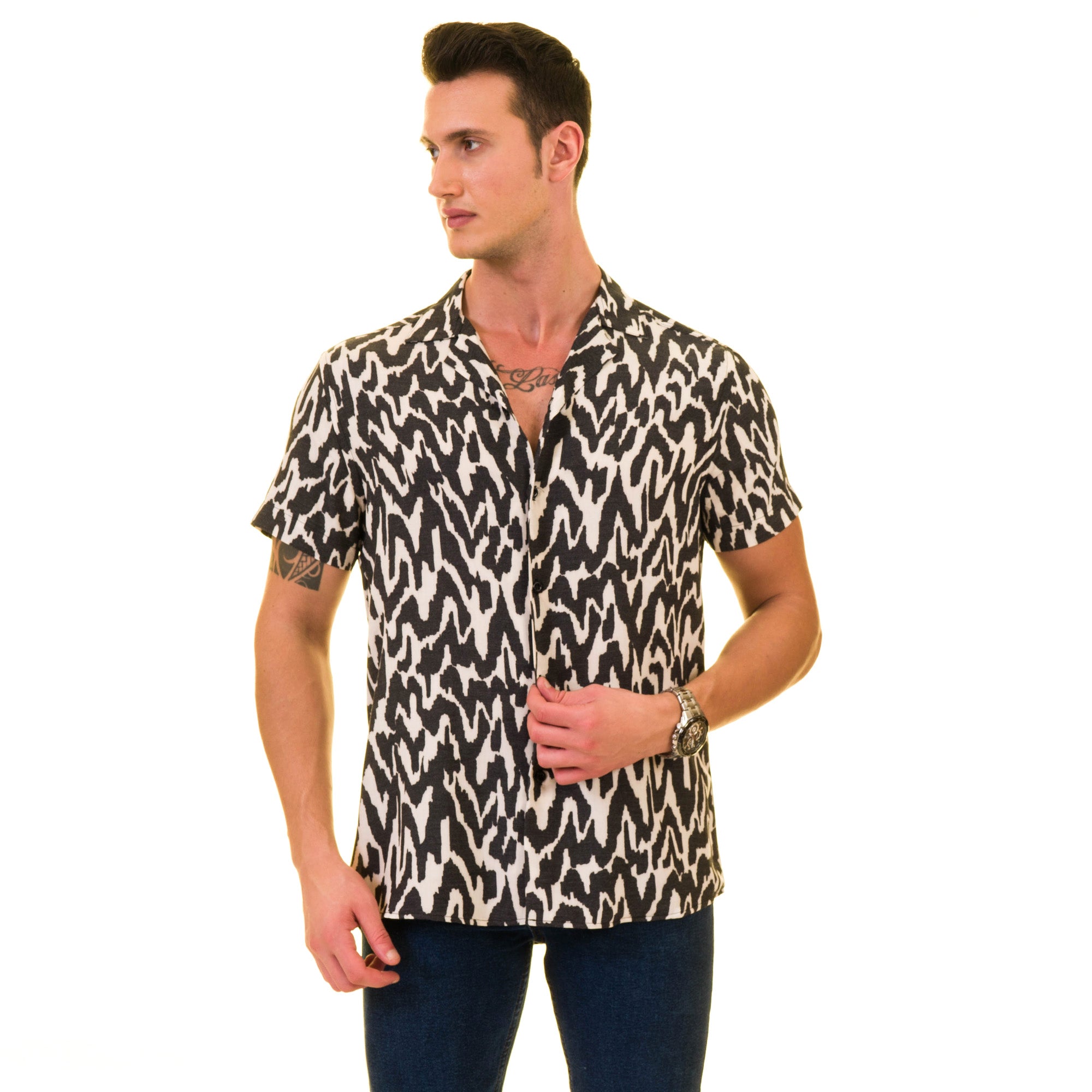 Men’s Multi-Color Hawaiian Summer Shirt – European Made & Designed - Image 4