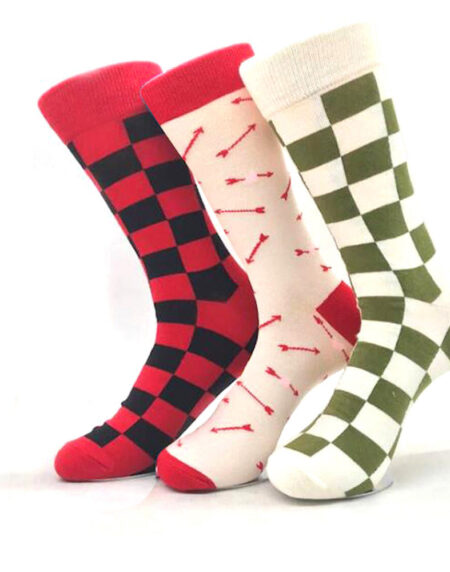 Men's Soft 3pk Assorted Bundle Colorful Socks - Amedeo Exclusive