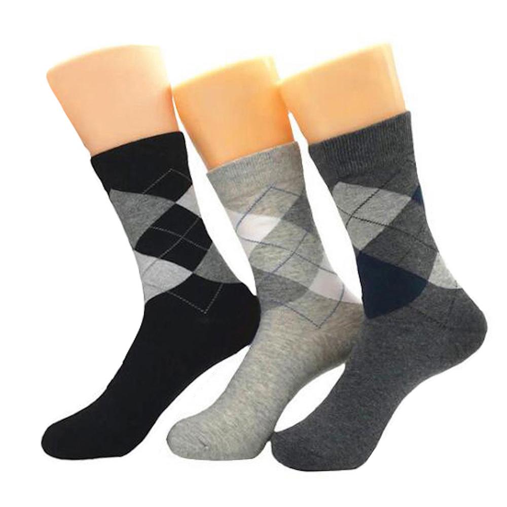 Men's New 3pk Assorted Bundle Soft Multicolor Colorful Socks - Amedeo Exclusive