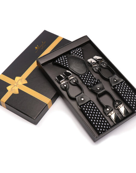 Men's Elastic Y Back Strap Dual Clip on High Quality Premium Suspenders - Amedeo Exclusive