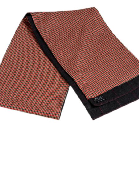 Men's Microfiber Soft Comfortable Tan Check Wool Scarf - Amedeo Exclusive