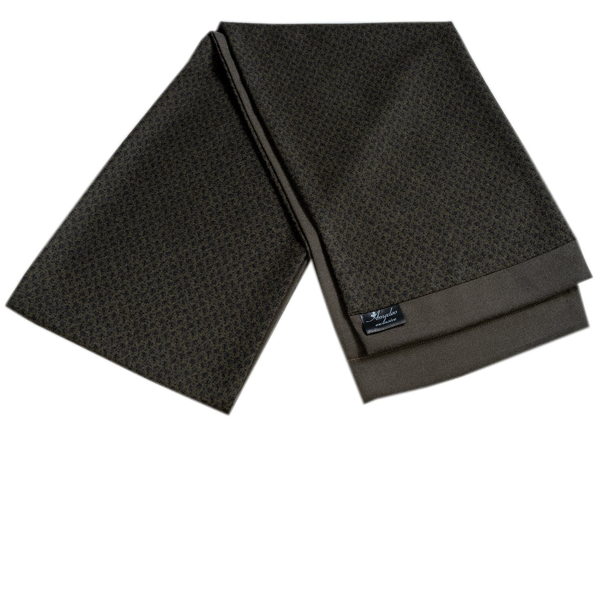 Men's Soft Wool Warm & Comfortable Burgundy Check Scarf - Amedeo Exclusive