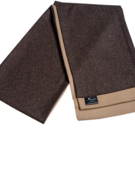 Men's Microfiber Soft Comfortable Brown Wool Scarf - Amedeo Exclusive