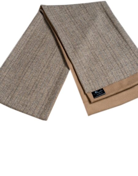 Men's Microfiber Soft Comfortable Tan Wool Scarf - Amedeo Exclusive