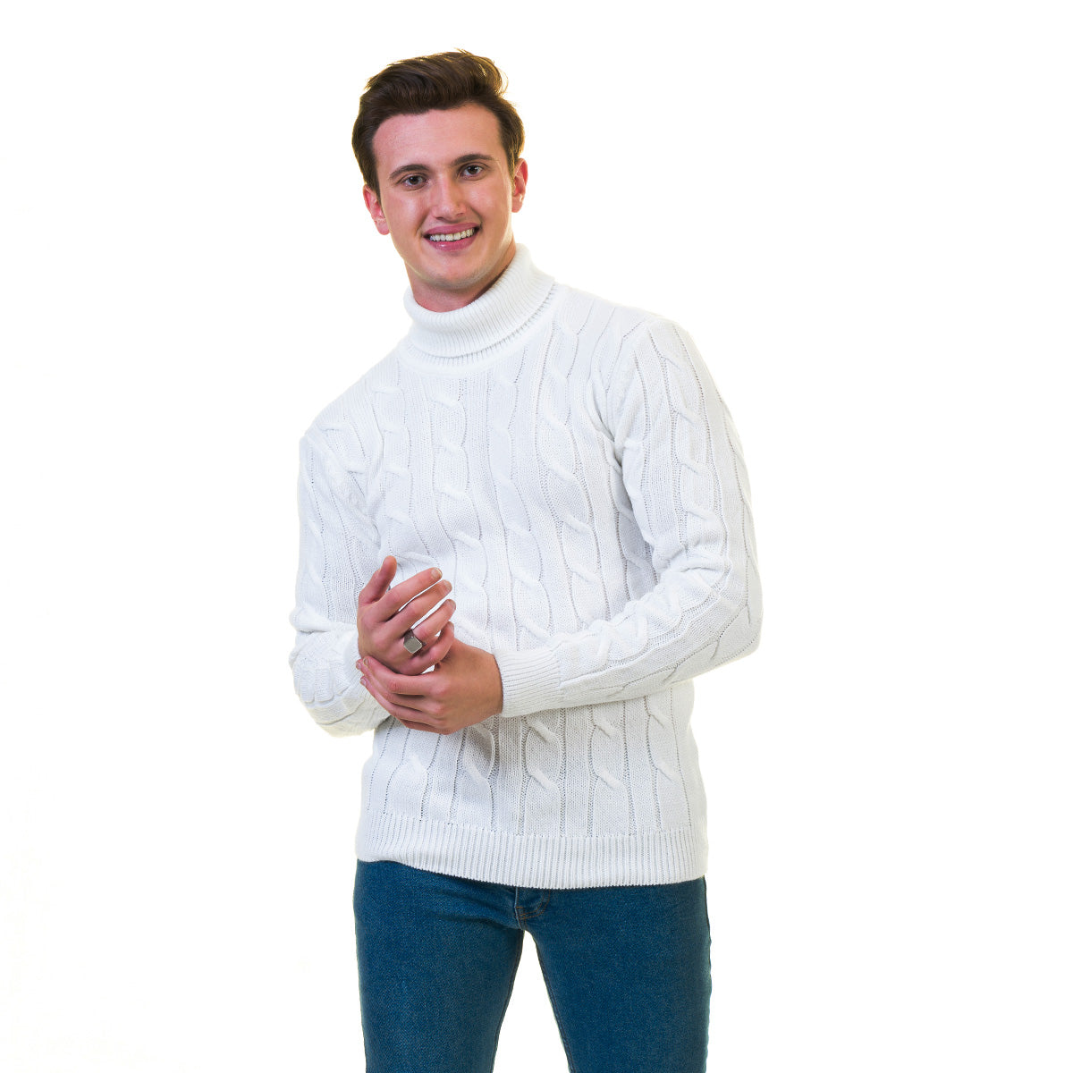 European Wool Luxury Zippered With Sweater Jacket Warm Winter Tailor Fit - Image 6