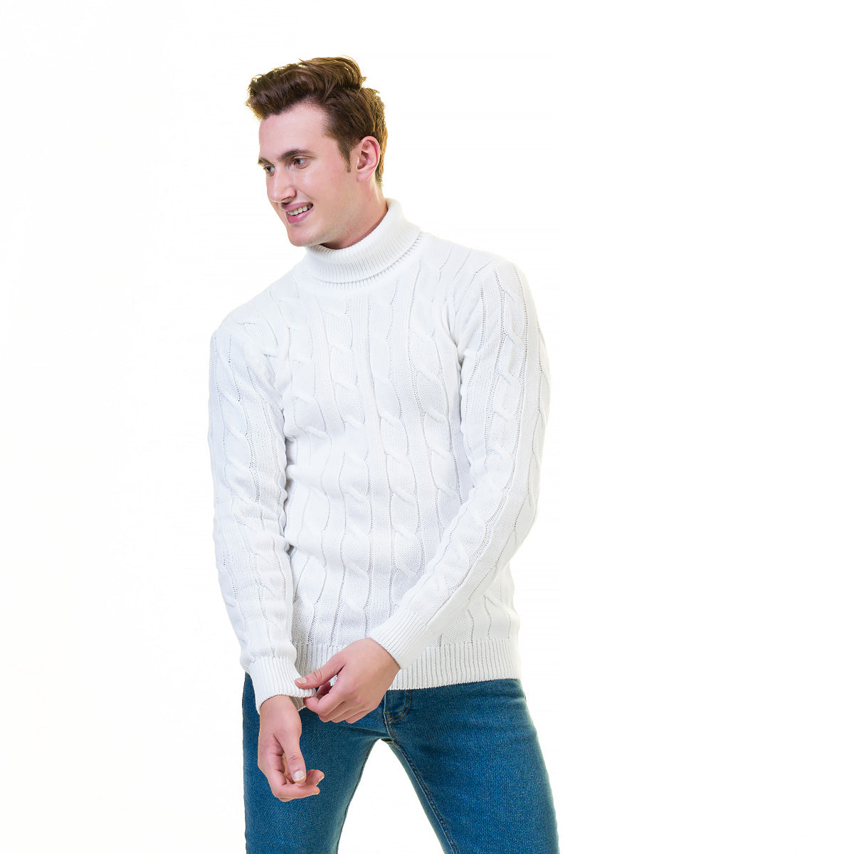 European Wool Luxury Zippered With Sweater Jacket Warm Winter Tailor Fit - Image 2