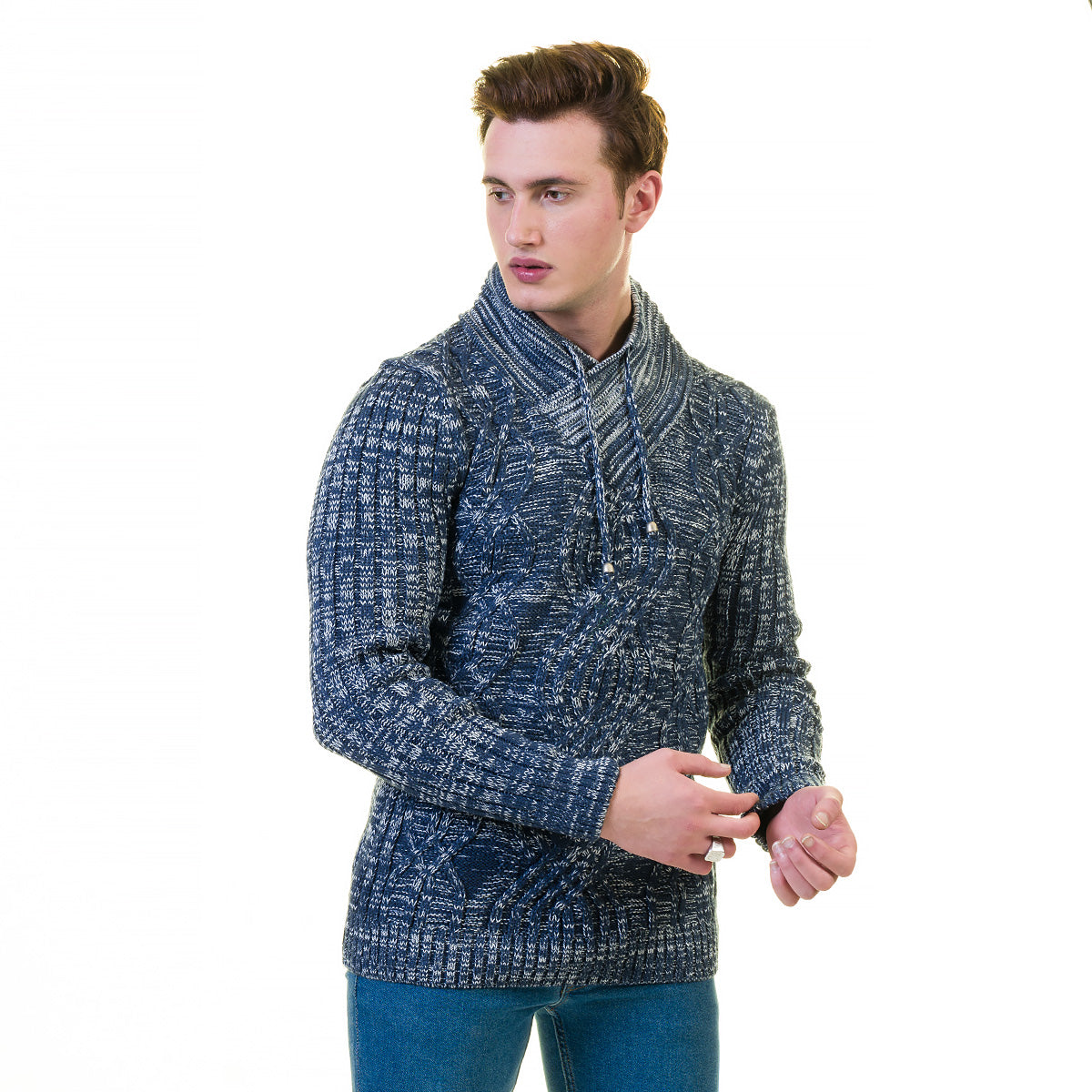 European Wool Luxury Zippered With Sweater Jacket Warm Winter Tailor Fit - Image 2