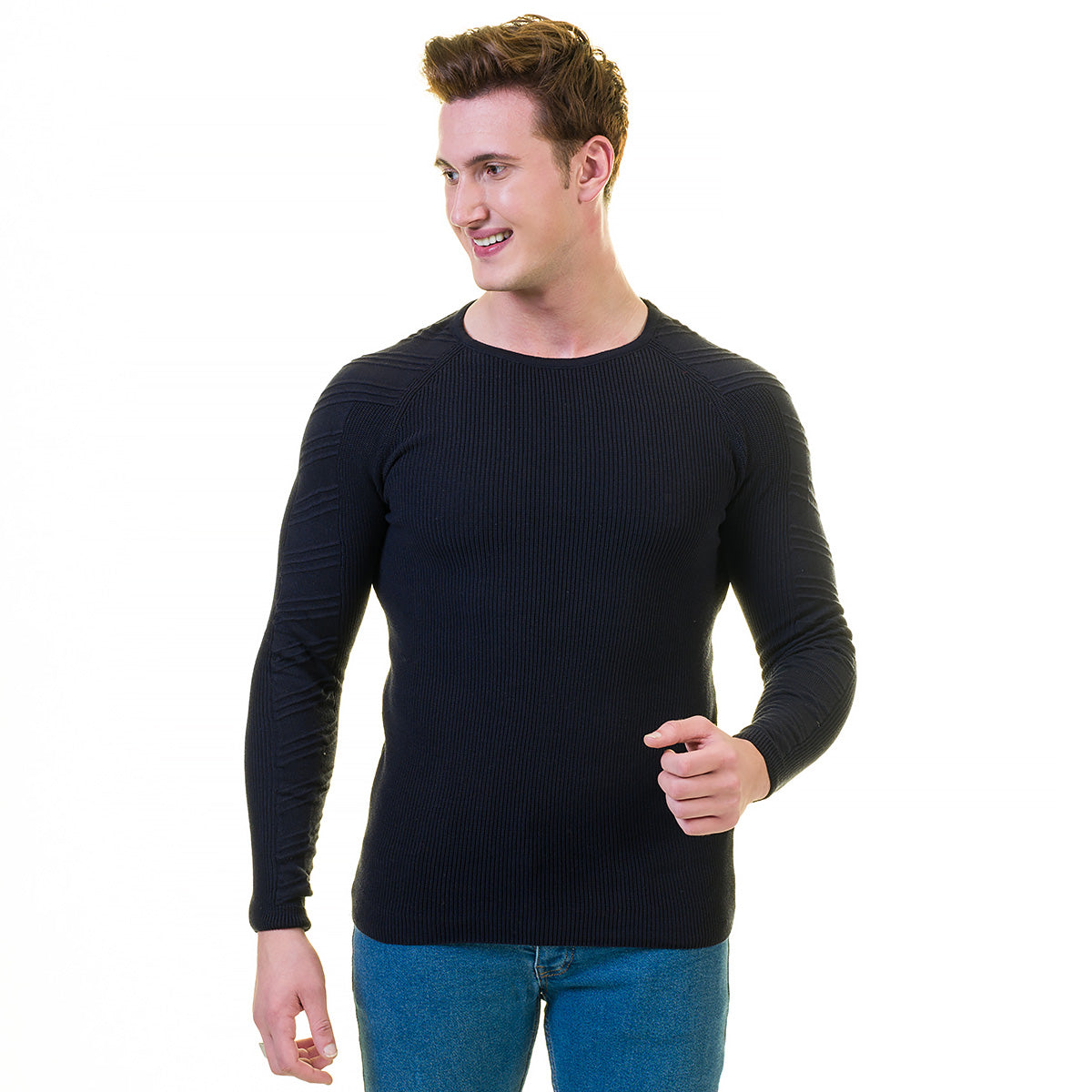 European Wool Luxury Zippered With Sweater Jacket Warm Winter Tailor Fit - Image 5