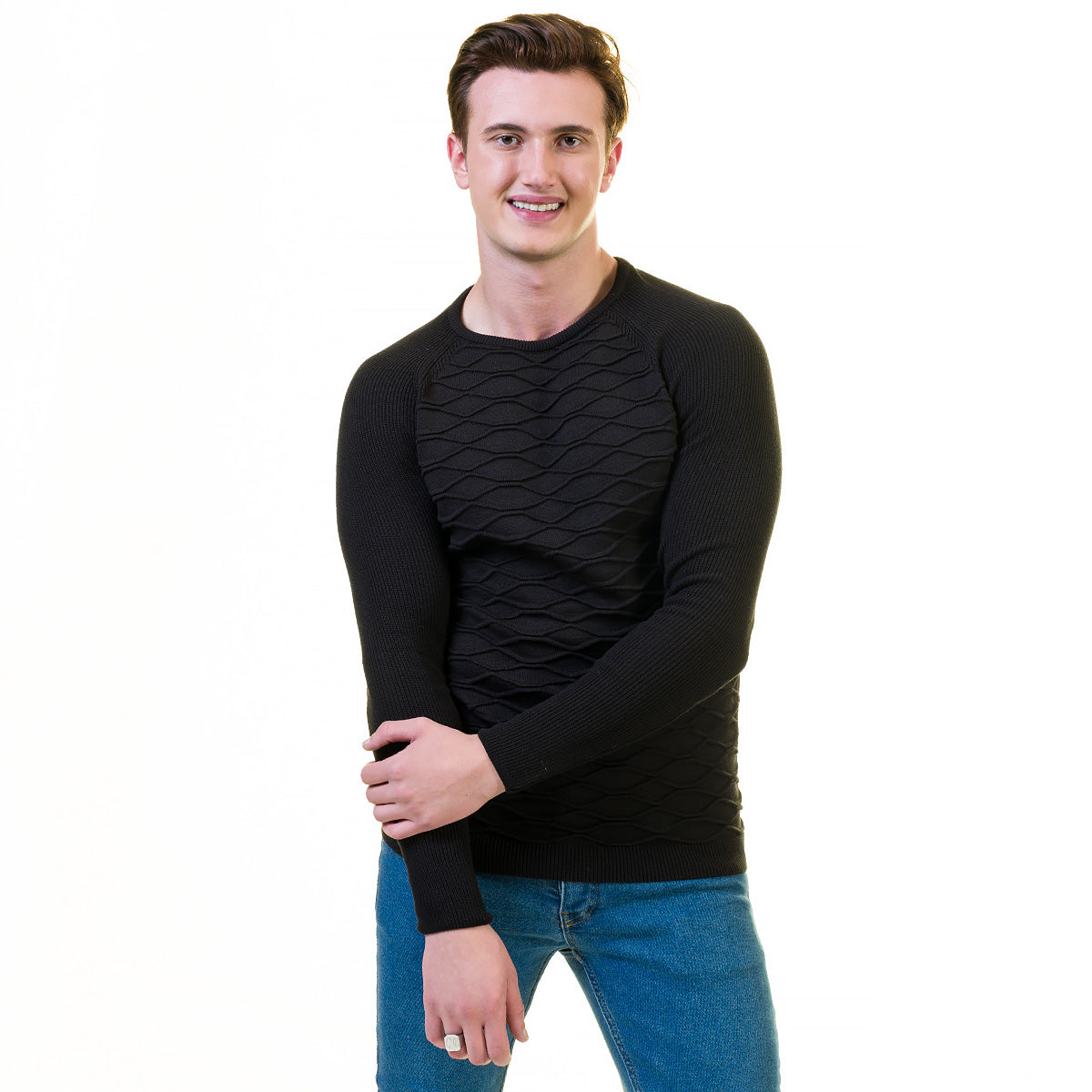 European Wool Luxury Zippered With Sweater Jacket Warm Winter Tailor Fit - Image 5