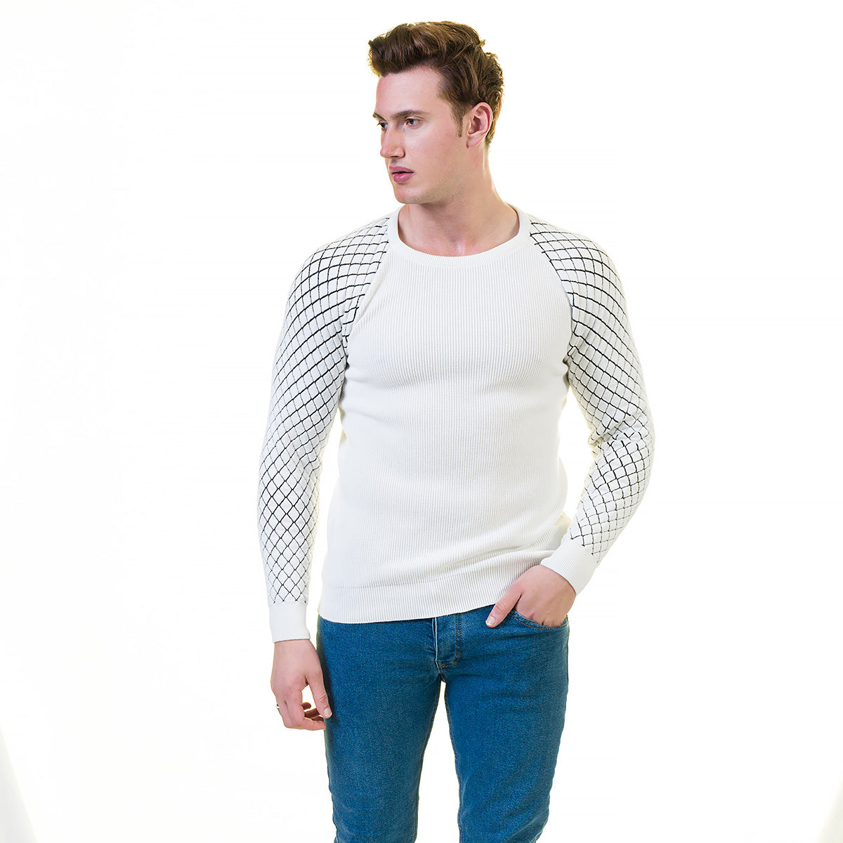 European Wool Luxury Zippered With Sweater Jacket Warm Winter Tailor Fit - Image 6