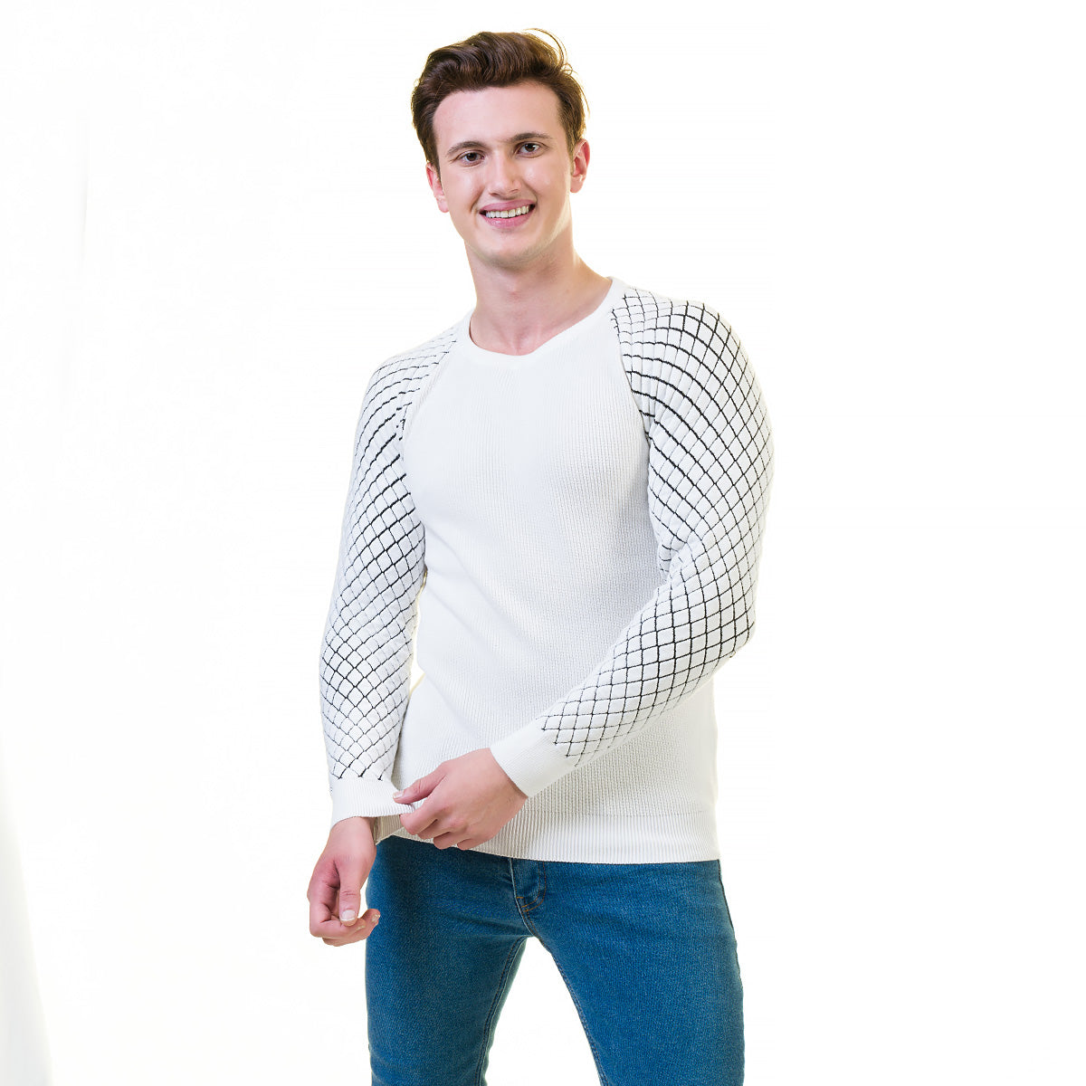 European Wool Luxury Zippered With Sweater Jacket Warm Winter Tailor Fit - Image 3