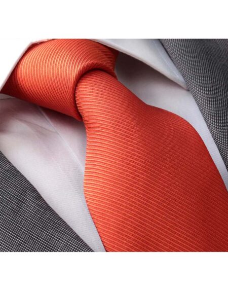 Red Neck Tie Mens Designer Silk Necktie with Gift Box - Premium Quality made in Europe - Amedeo Exclusive