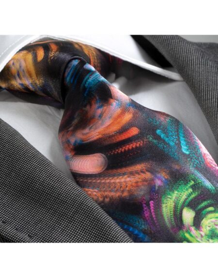 Amedeo Exclusive Men's Fashion Cream Silk Neck Tie Gift Box - Amedeo Exclusive