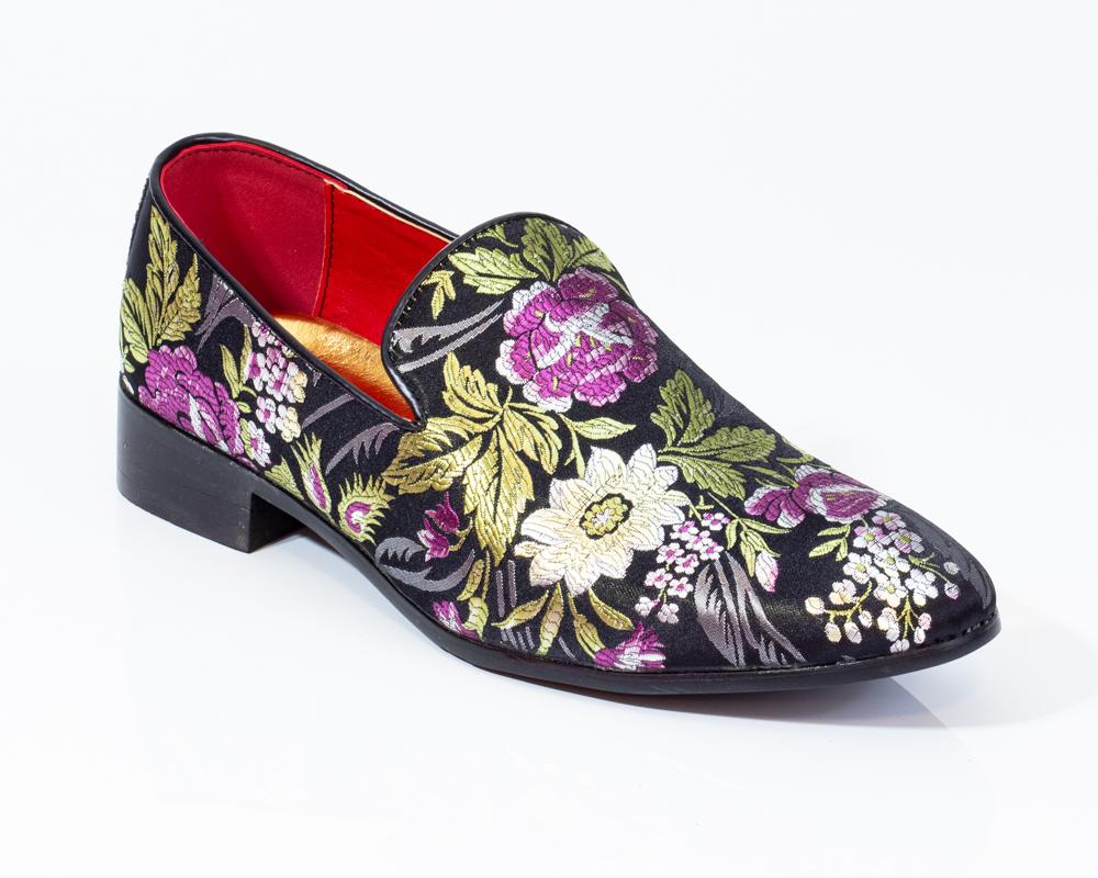 Premium Black Multicolor Loafers for men designer slip on casual / dress shoes – Luxury Leather - Amedeo Exclusive