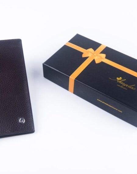Leather Wallets Brown3 -AMLW-0006 - Amedeo Exclusive