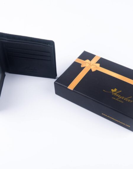 Leather Wallets Black4 -AMLW-0008 - Amedeo Exclusive