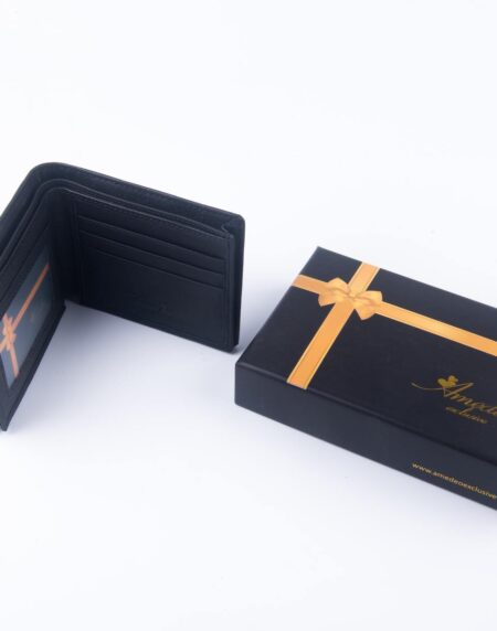 Leather Wallets Black5 -AMLW-0009 - Amedeo Exclusive