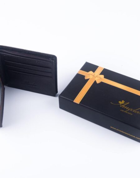Leather Wallets Dark Brown -AMLW-0012 - Amedeo Exclusive